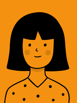 Avatar femme orange