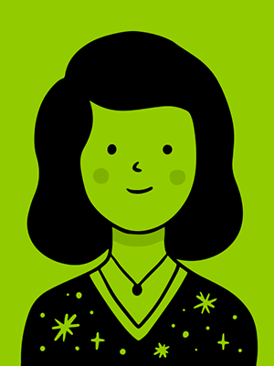 Avatar femme vert